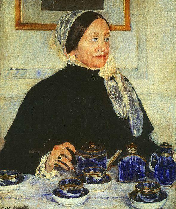 Mary Cassatt Lady at the Tea Table china oil painting image